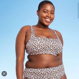Target Xhilaration Plus Size Womens Leopard Bikini Set 👙